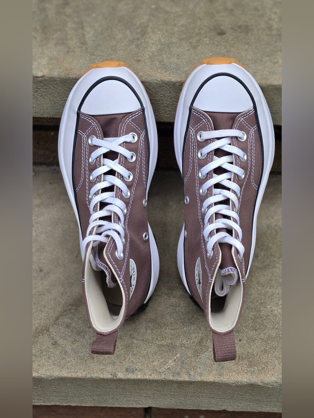 Converse Run Star Hike Platform High Top Sneakers W8 - Picture 4 of 14